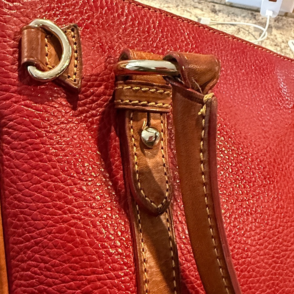 Dooney & Bourke Cherry Red Satchel - Picture 11 of 11
